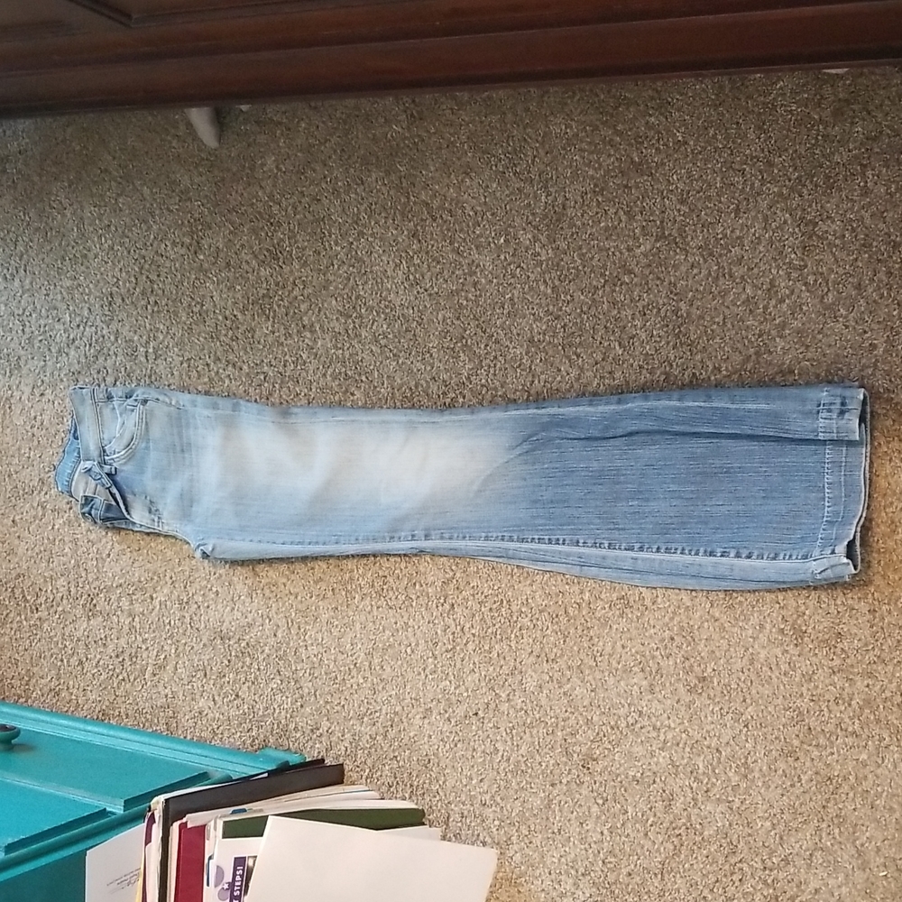 C of H light wash trouser blue jeans size 4 medium to high rise
